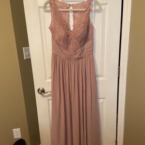 Pink Lace & Chiffon Bridesmaids dress